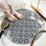 Antislip round bathroom mats