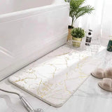 Absorbent fur floor bath mat