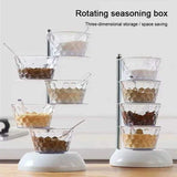 5 layer rotating seasoning stand