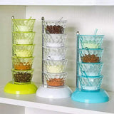 5 layer rotating seasoning stand