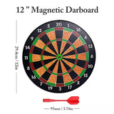 Magnetic dart board set