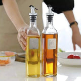 2pcs Oil/Vinegar Glass Dispenser