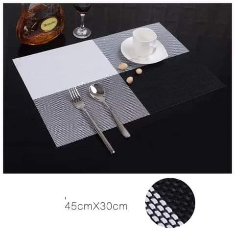 6pcs Rectangular PVC Table placemats