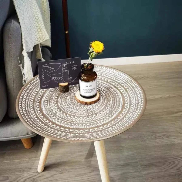 Round Art decorative side stool