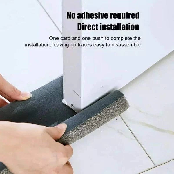 Washable door space sealer