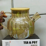 1.2L Ribbed Heat Resistant Tea Pot