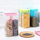 2 compartment multifunctional cereal containers