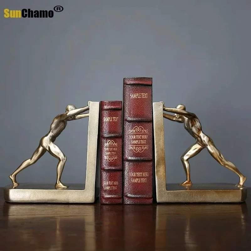 2pcs creative Hercules Bookends Decor