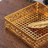 European style gold plated napkin holder