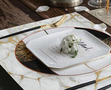 6pcs marble profile table mats