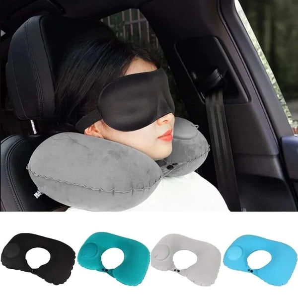 Inflatable neck pillows