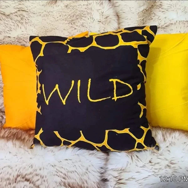 Wild & plain throw pillow case