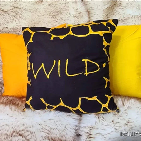 Wild & plain throw pillow case