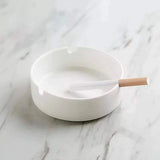 White ceramic ash tray