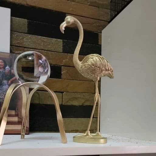 Decor Gold flamingo & Arc