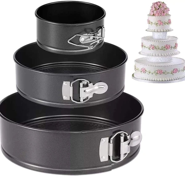 3 in 1 baking cake mould set