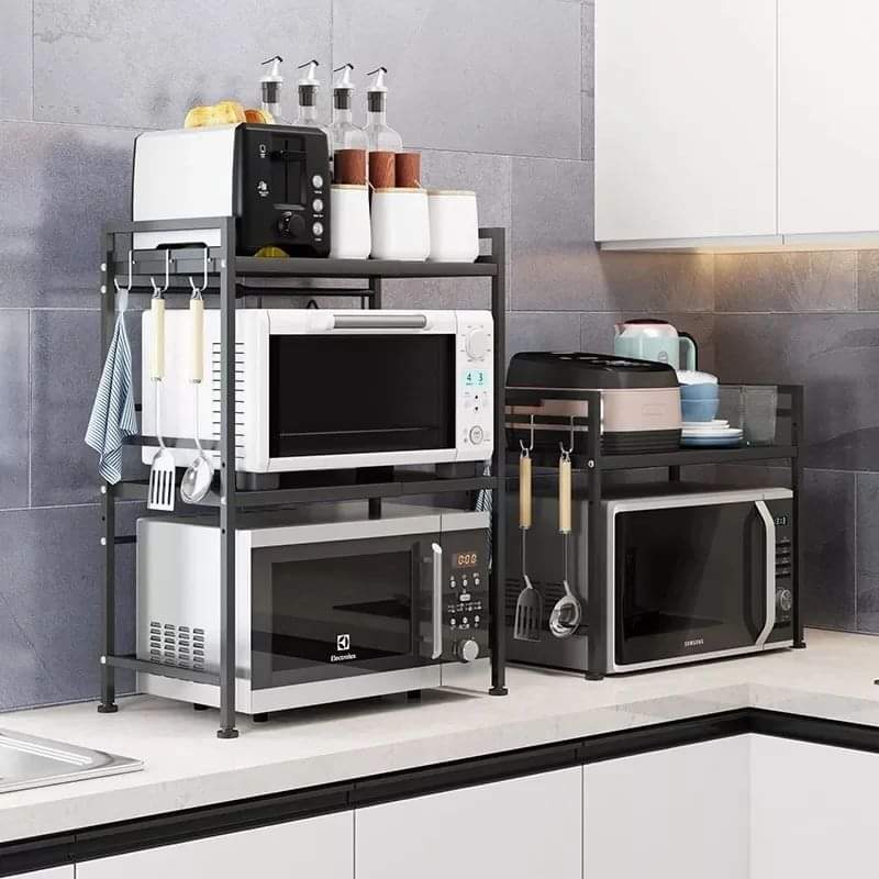 Double layered microwave stand