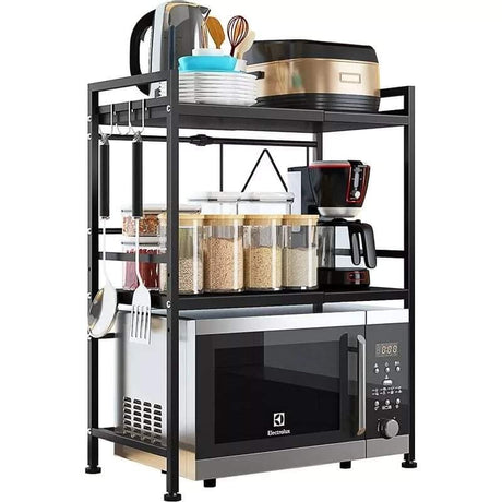 Double layered microwave stand