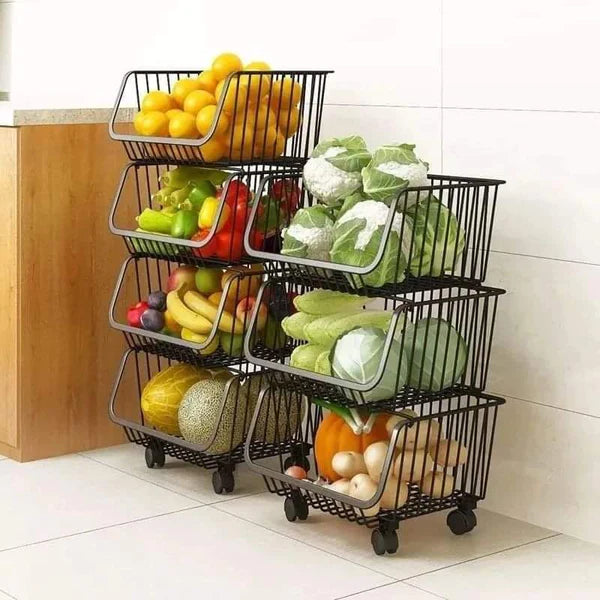 High Quality Metallic Veggies Rack