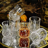 6pcs Short crystal diamond glasses