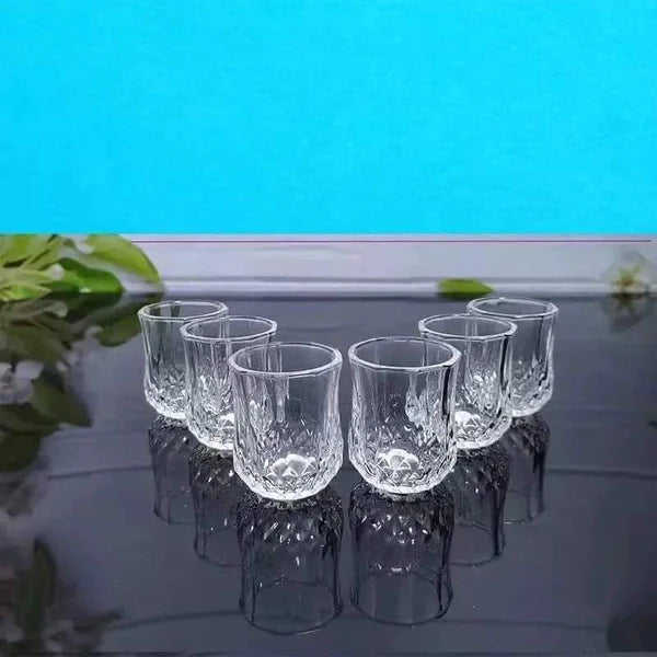 6pcs Short crystal diamond glasses