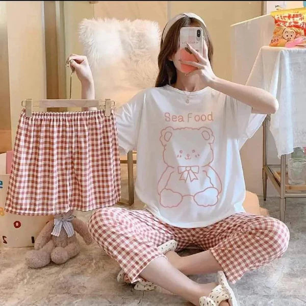 3 in1 PAJAMA SET Free Size