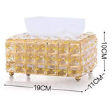 Elegant crystal glass serviette holder