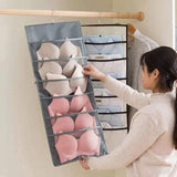 Double sided underwear/socks organizer