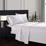 6*6 Stripped cotton flat bedsheets