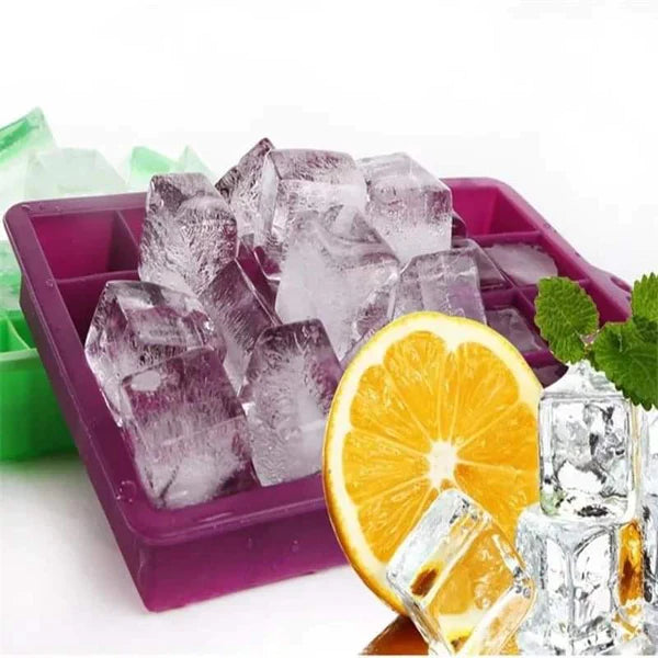 Silicone ice cube mould