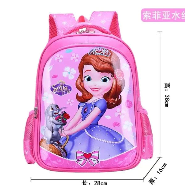 Cartoon themed school bags