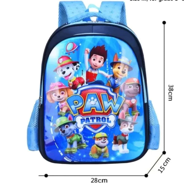 Cartoon themed school bags