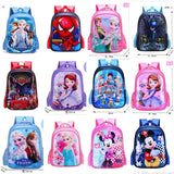 Cartoon themed school bags