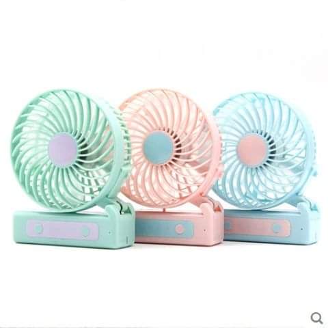 Rechargeable battery operated portable fan