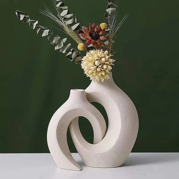 European style nordic ceramic flower vase