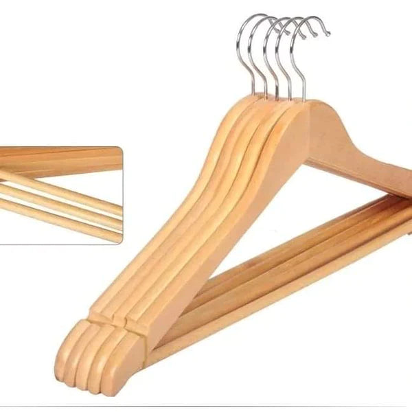 Wooden clothes hangers 10pcs