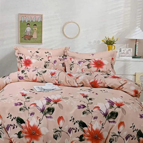 4 in 1 Microfibre Double Sided Duvet Cover Set