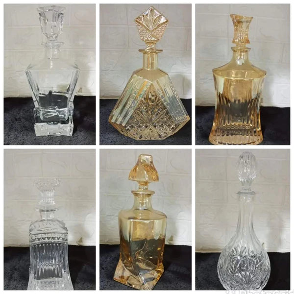Assorted whiskey decanters each Homelux Kenya