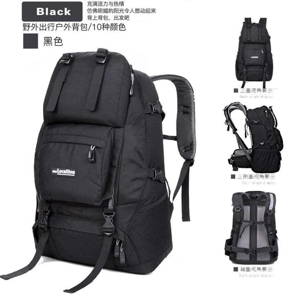 Camping hiking stylish travelling backpack.