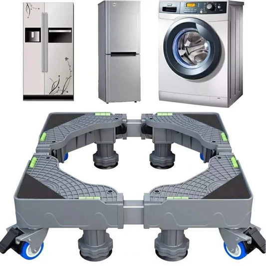Heavy duty fridge/washing machine stand with lockable wheels