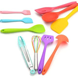 Heat resistant 10 piece silicone cooking set