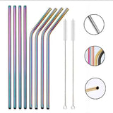 Reusable Metal Straws Set