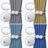 Pearl iron stone curtain holder