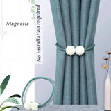 Pearl iron stone curtain holder