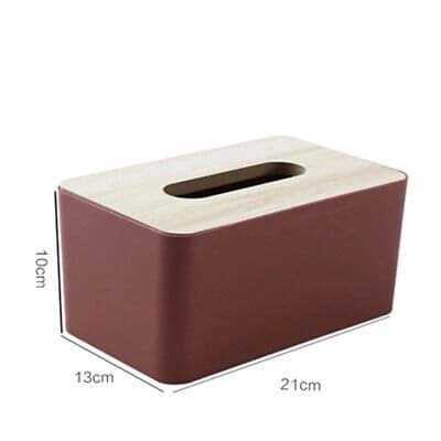 Bamboo lid Napkin Tissue Holder