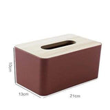 Bamboo lid Napkin Tissue Holder