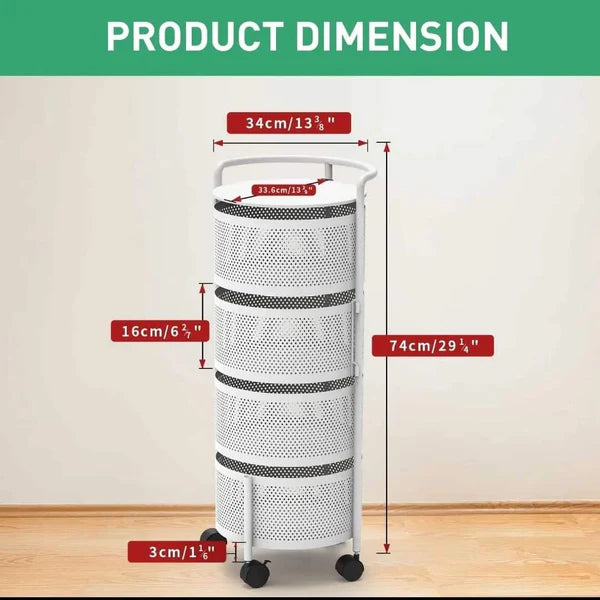 4Tier Movable and Rotatable Rack