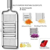 Multifunctional stainless steel vegetables slicer