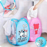 Foldable kids clothes laundry basket