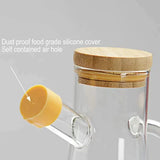 500ml glass oil/vinegar bottle with an airtight bamboo lid